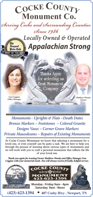 Cocke County Monument