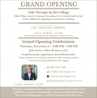 Therapy Shoppe - Lisa Baker, LCSW