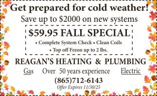 Reagan's Heating & Plumbing 