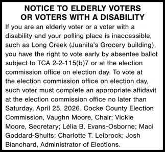 Cocke County Election Commission