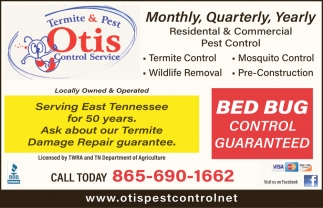 Otis Termite & Pest Control Service, Inc.