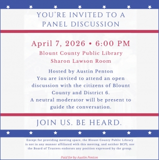 Austin Penton for Blount County Commission District 6 Seat B