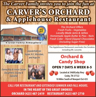 Carver's Orchard & Applehouse Restaurant