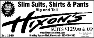 Hixon's Fashions For Men