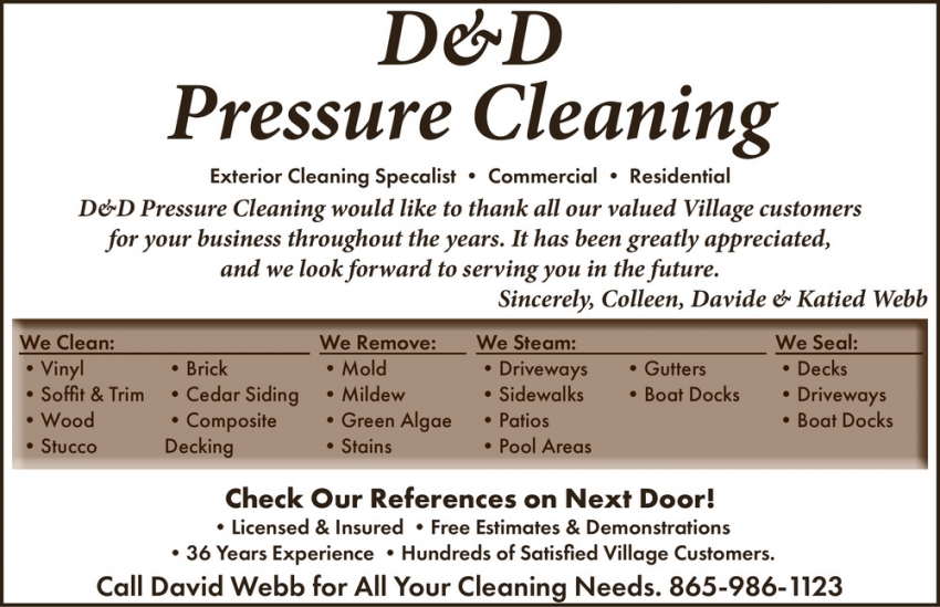 D&D Pressure Cleaning
