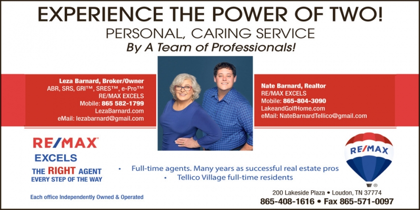 Leza & Nate Barnard - RE/MAX Excels