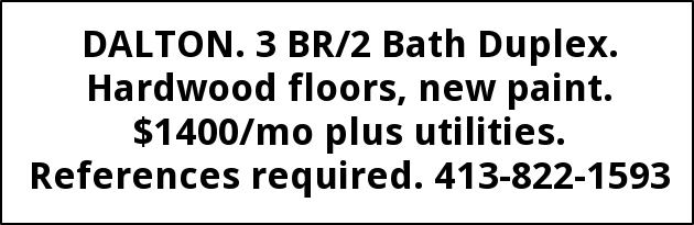 3 BR/2 Bath Duplex