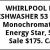 Whirpool front Control Dishwasher