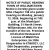Notice of Public Hearing