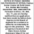 Notice of Public Hearing