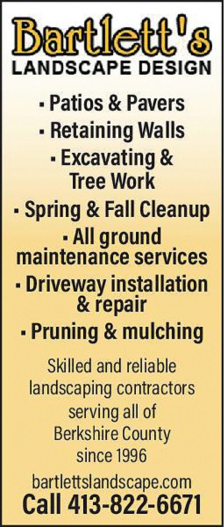 Bartlett's Landscape Design