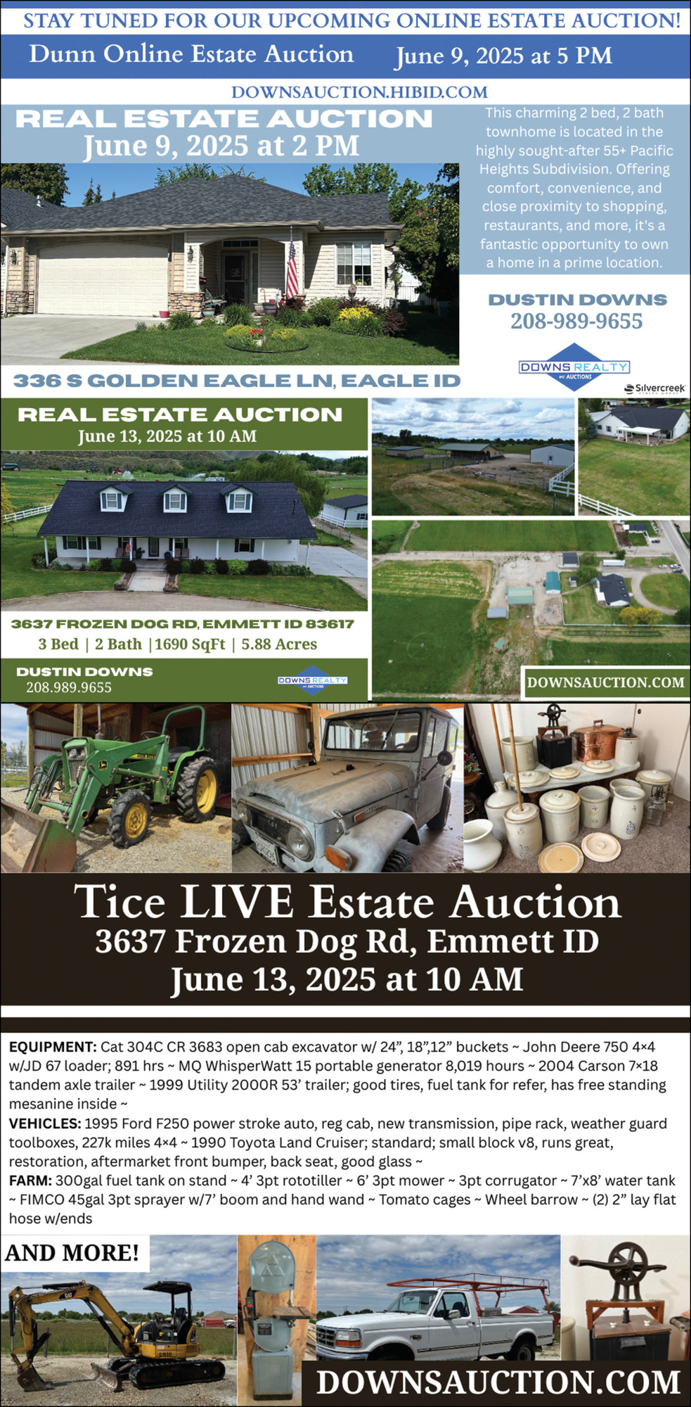 Real Estate Auctions, Downs Auction, Eagle, ID