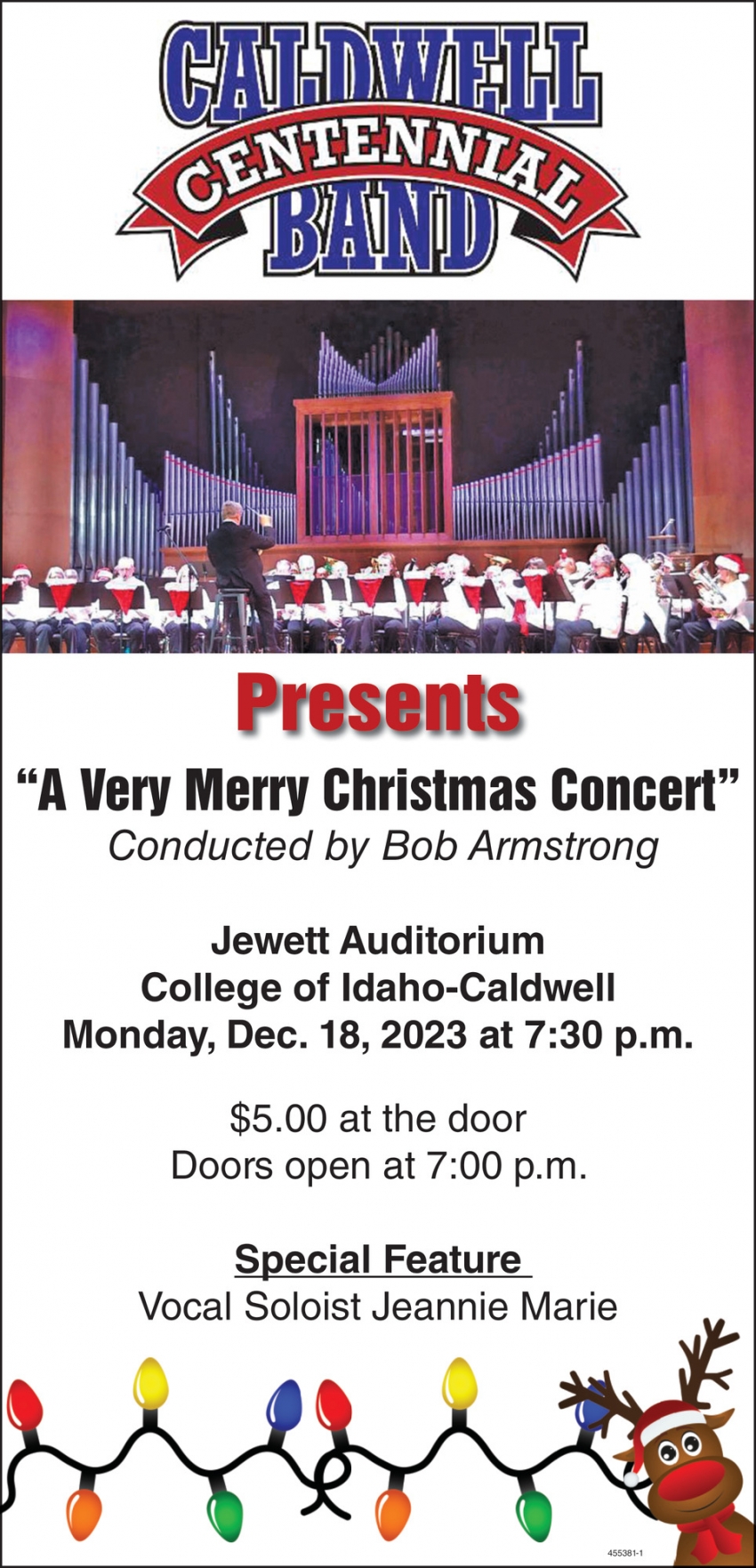 A Very Merry Christmas Concert, Caldwell Centennial Band, Caldwell, ID