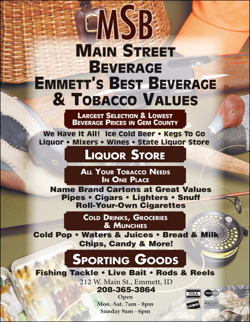 Liquor Store, Main Street Beverage, Emmett, ID