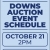 Downs Auction Event Schedule (October 21, 2026)