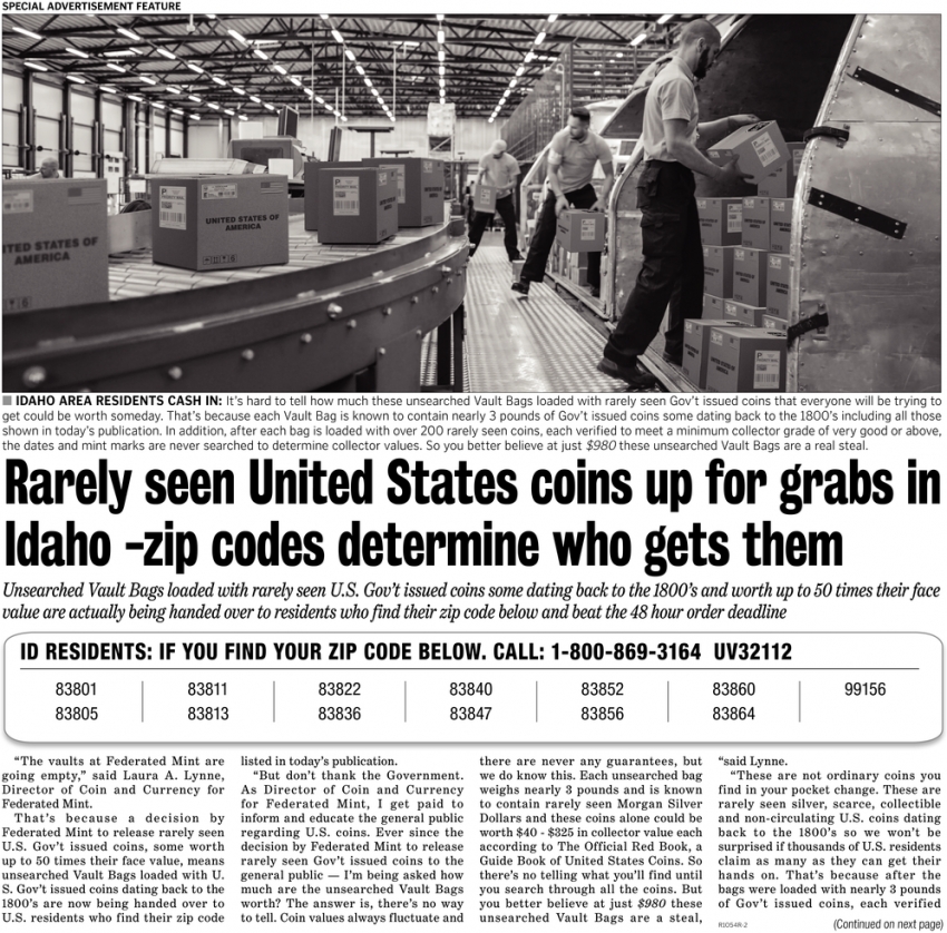 Rarely Seen United States Coins Up