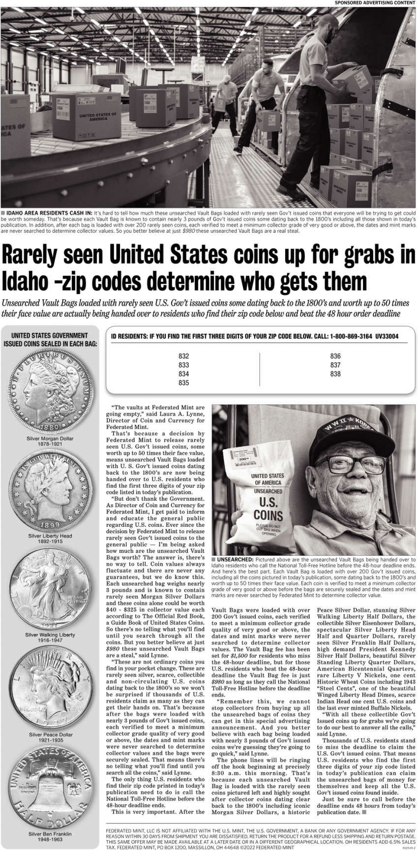 Rarely Seen United States Coins Up For Grabs