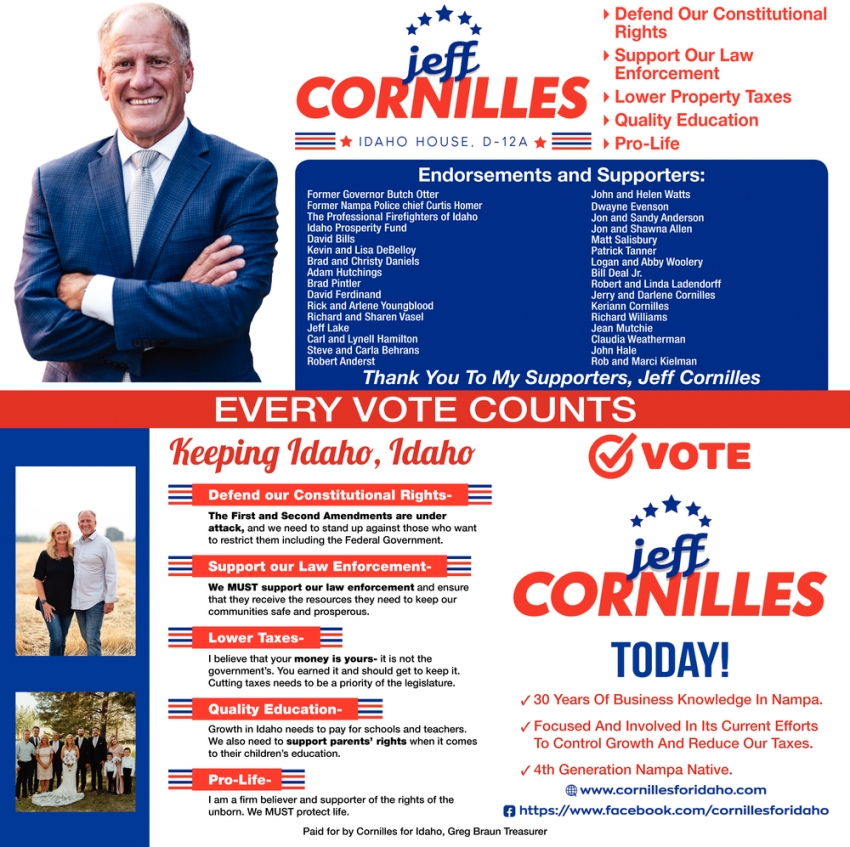 Vote Jeff Cornilles Today!