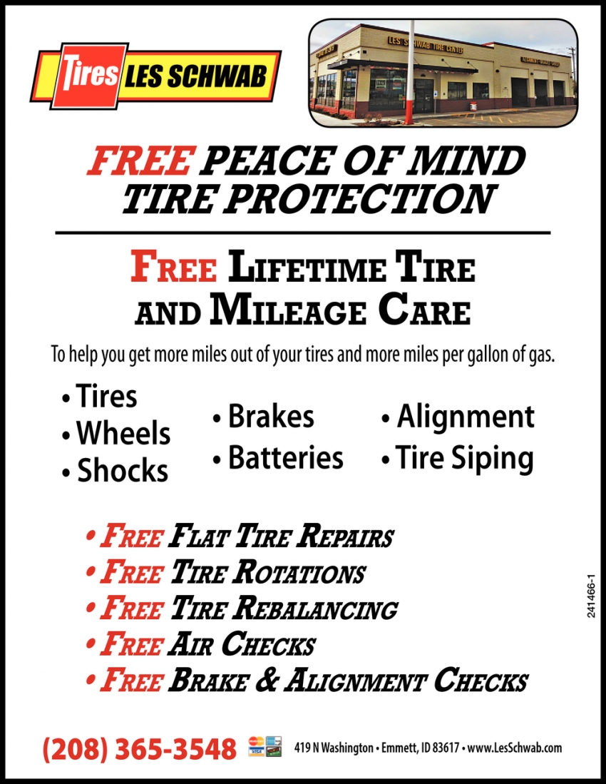 Free Peace of Mind Tire Protection