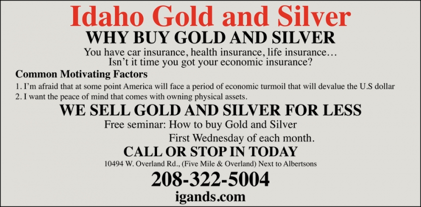 Why Buy Gold And Silver