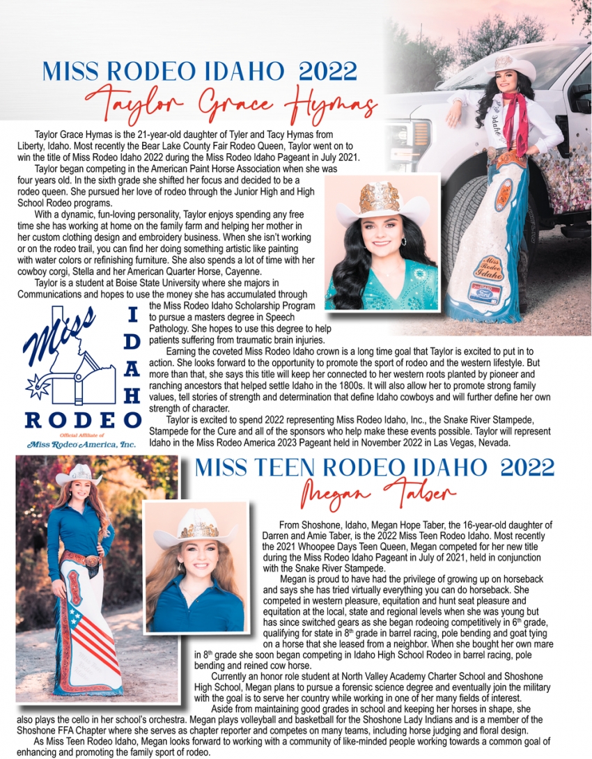 Miss Rodeo Idaho 2022