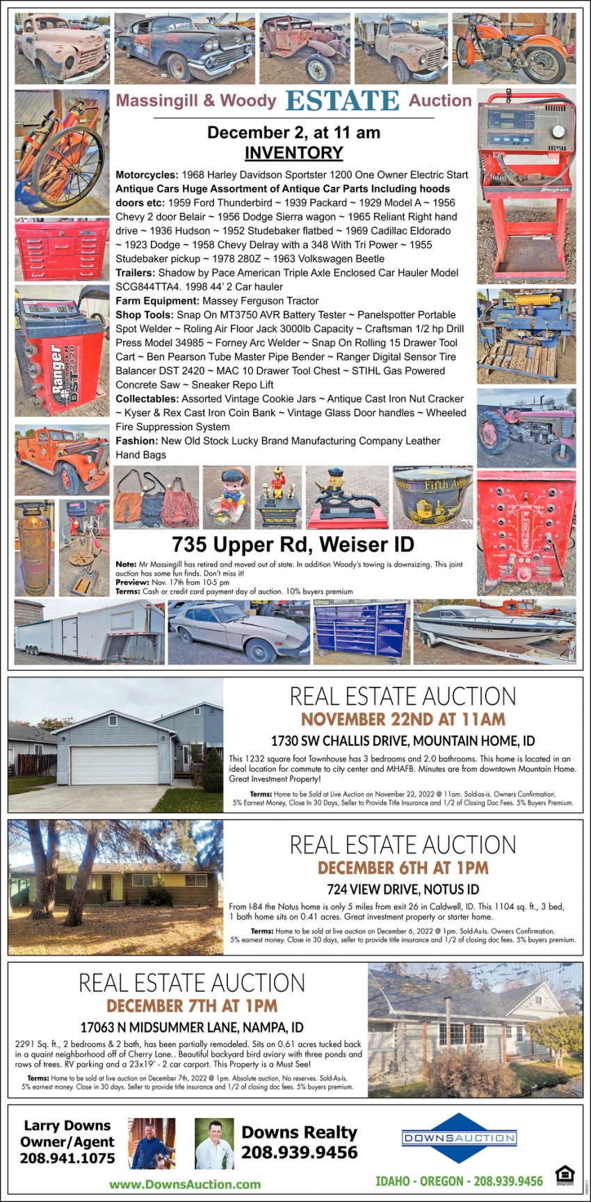 Massingill & Woody Estate Auction