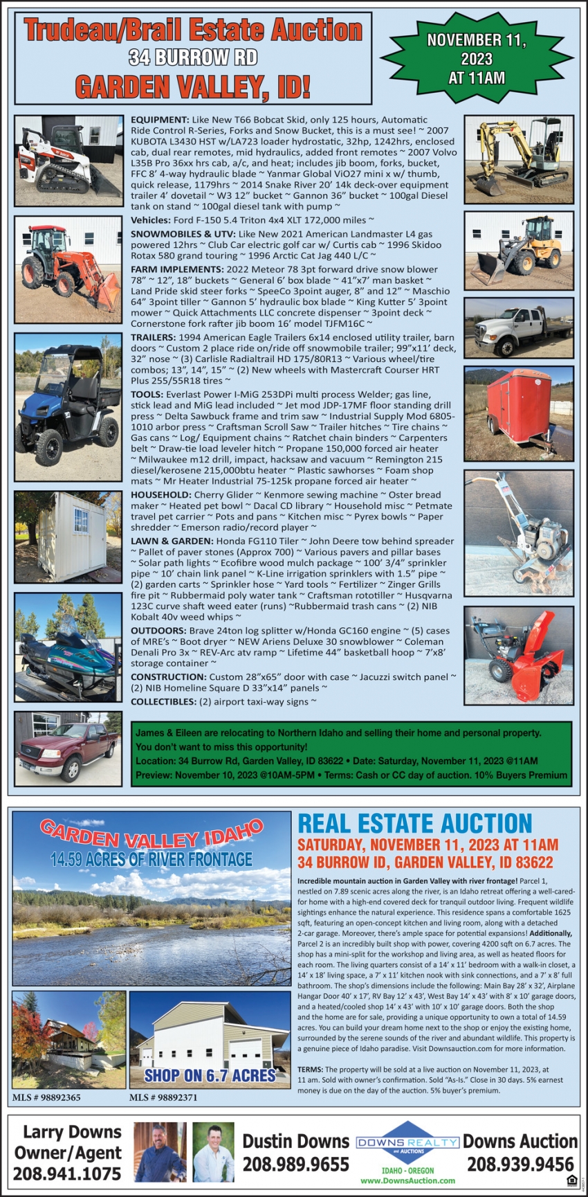 Trudeau/Brail Estate Auction
