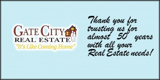 Thank You, Gate City Real Estate, Pocatello, ID