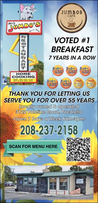 Thank You for Letting Us Serve You for Over 55 Years