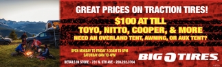 Great Prices On Traction Tires!