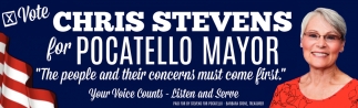 Vote Chris Stevens for Pocatello Mayor