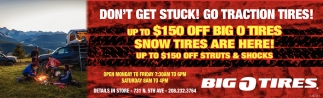 Don't Get Stuck! Go Traction Tires!