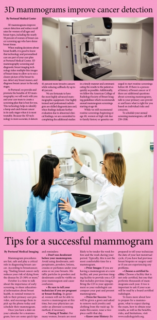 3D Mammograms Improve Cancer Detection