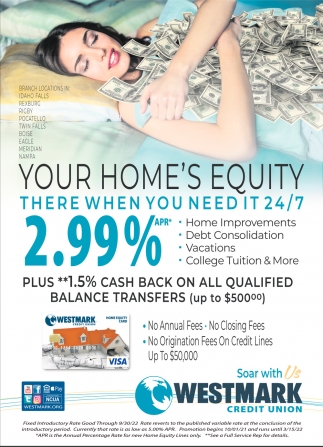 Your Home's Equity There Where You Need It 24/7