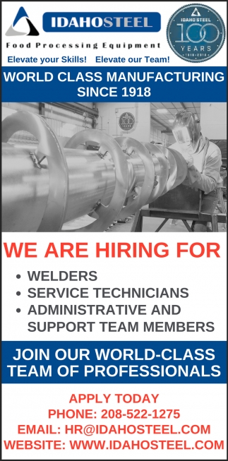 Welders, Service Technicians, Administrative And Support Team Members