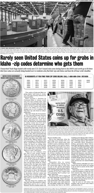 Rarely Seen US Coins Up For Grabs In Idaho