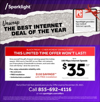 Unwrap the Best Internet Deal of The Year
