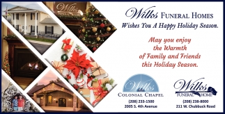 Wishes You A Happy Holiday Season