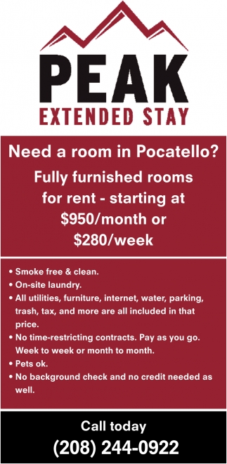 Need A Room In Pocatello?
