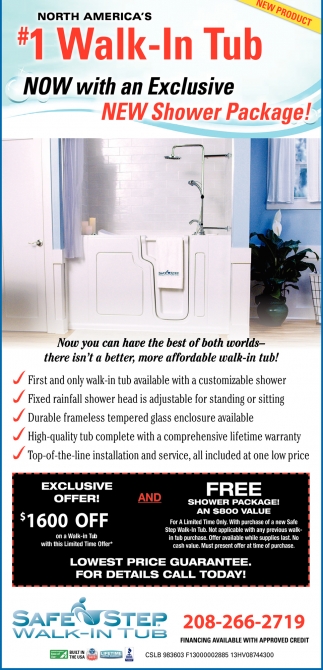 #1 Walk-in Tub