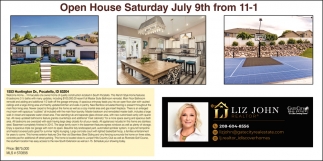 Open House Saturday July 9th From 11-1