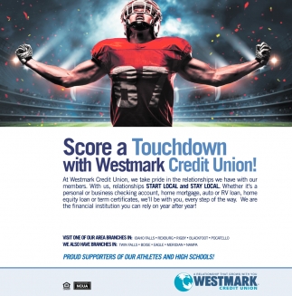 Score A Touchdown With Westmark Credit Union!