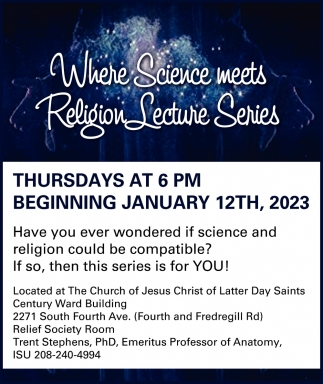 Where Science Meets Religion Lecture Series