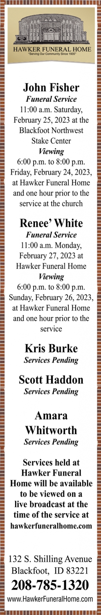 Hawker Funeral Home