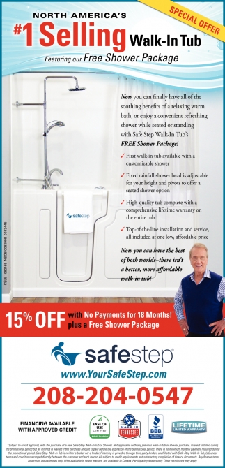 North America's #1 Selling Walk-in Tub