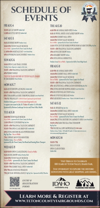 Schedule Of Events