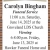 Funeral Schedules