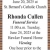 Funeral Schedules
