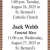 Funeral Schedules
