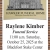Funeral Schedules